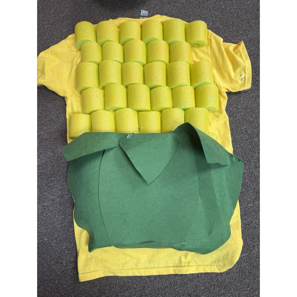 Handmade Corn Costume Dog Halloween Corn Dog costume Medium Size Dog 40-50 Lbs - Picture 2 of 7